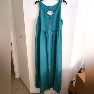 Kleine Schobbejak Maxi Dress in Teal